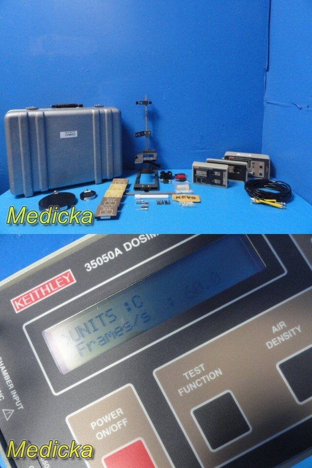 Keithley Dosimeter/KVP Reader 35050A W/ KVP Divider 35080A, Ion Chambers ~ 36370 Keithley Dosimeter/KVP Reader 35050A W/ KVP Divider 35080A, Ion Chambers ~ 36370