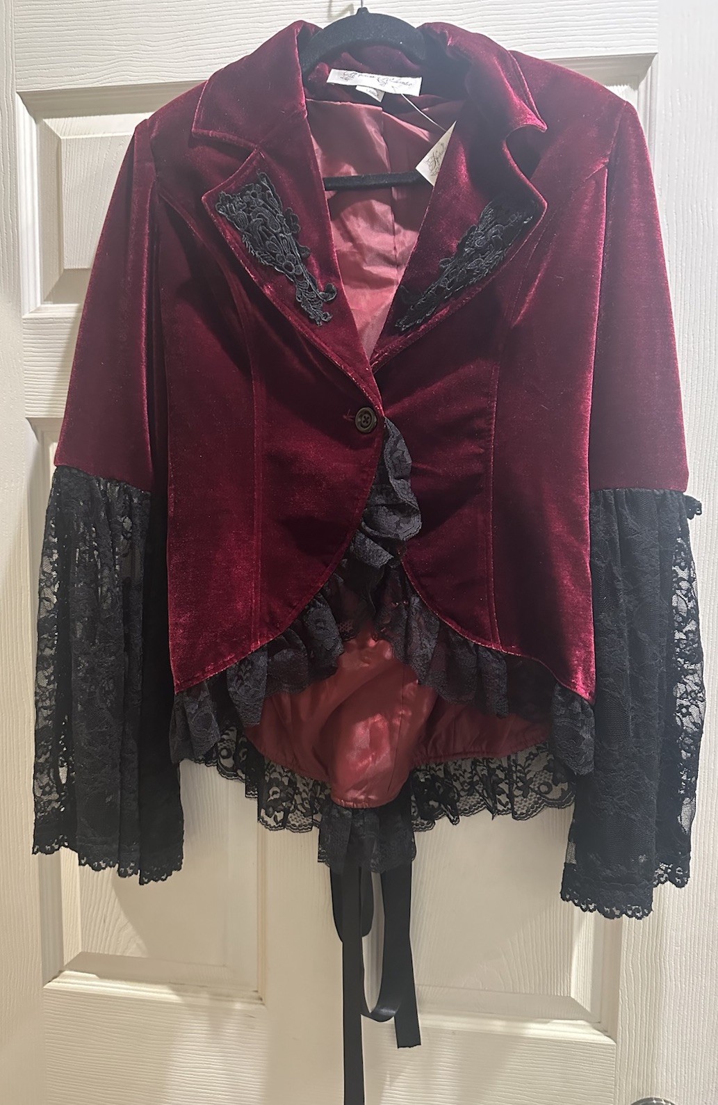 NWT Vintage Hopeless Romantic Victorian Trading Co Coat With Lace Rare Large NWT Vintage Hopeless Romantic Victorian Trading Co Coat With Lace Rare Large