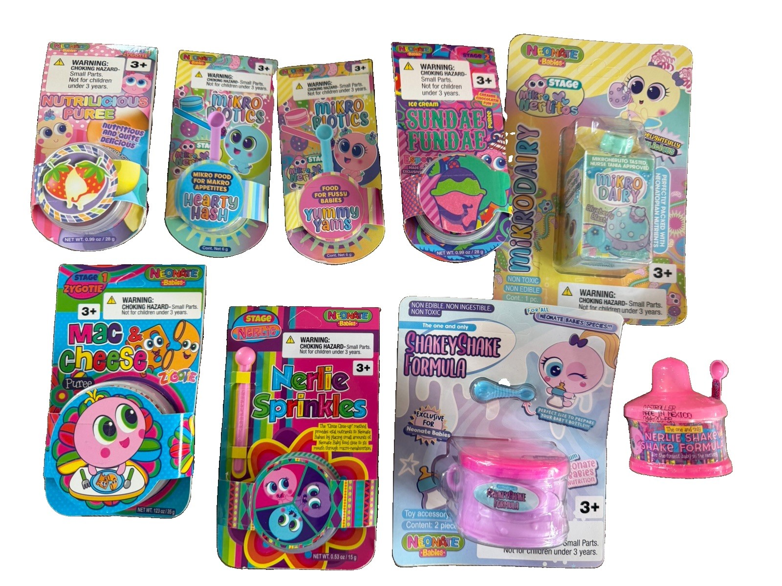 Distroller Neonate Nerlie KSI-merito Accessory Food Set - Contains 9 Pieces NEW Distroller Neonate Nerlie KSI-merito Accessory Food Set - Contains 9 Pieces NEW