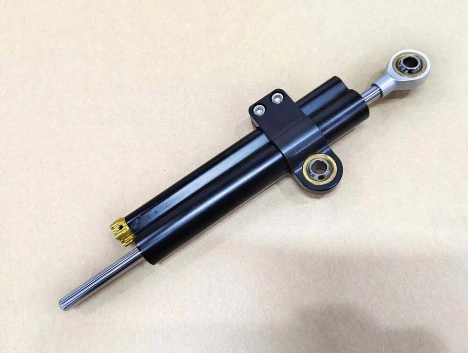 Ohlins Adjustable Steering Damper Stabilizer Universal Motorcycle Black 2-Tube