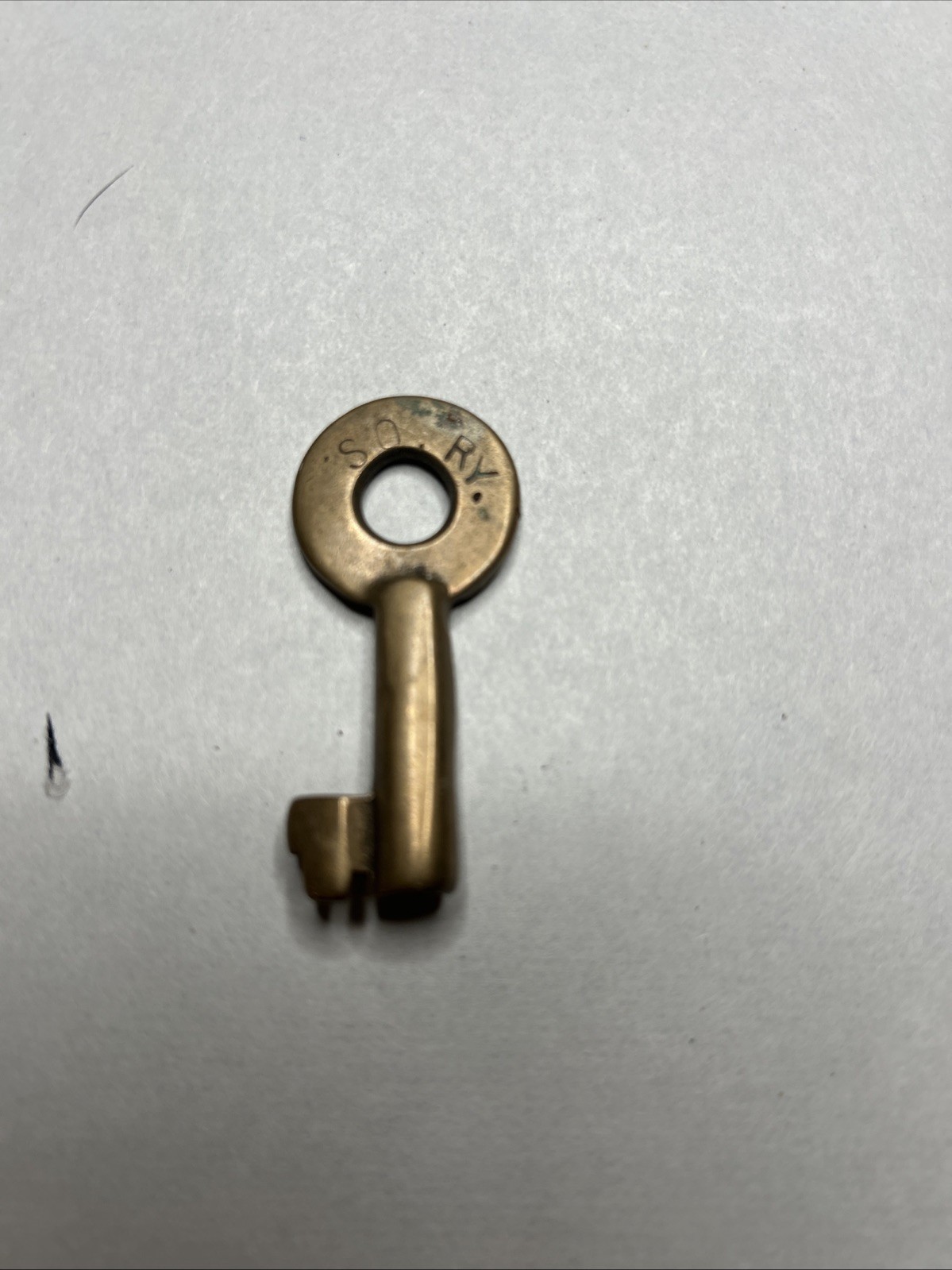 Vintage Southern Railway Obsolete Brass Railroad Switch Key Vintage Southern Railway Obsolete Brass Railroad Switch Key