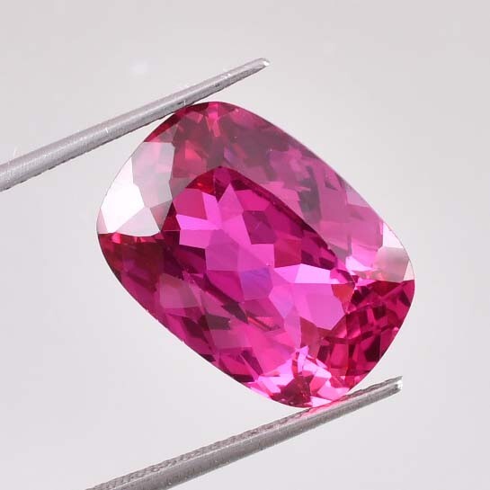 FLAWLESS 12.40 Ct Natural Ceylon Purple Sapphire Cushion GIT Certified GEMSTONE