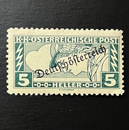 Austria 1919 Scott QE6 Special Handling w/Deutchosterreich Overprint VF/MNH Austria 1919 Scott QE6 Special Handling w/Deutchosterreich Overprint VF/MNH