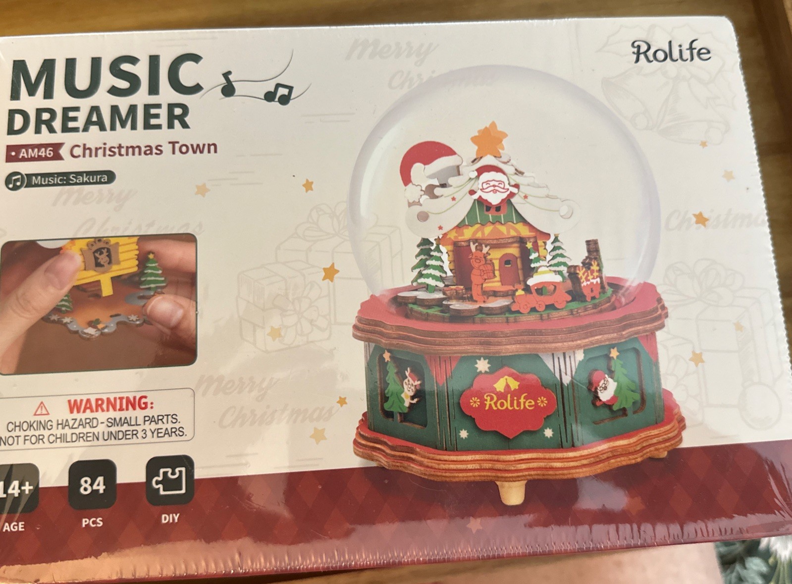 Rolife Music Dreamer AM46 Christmas Town Music Sakura Kit NEW Rolife Music Dreamer AM46 Christmas Town Music Sakura Kit NEW
