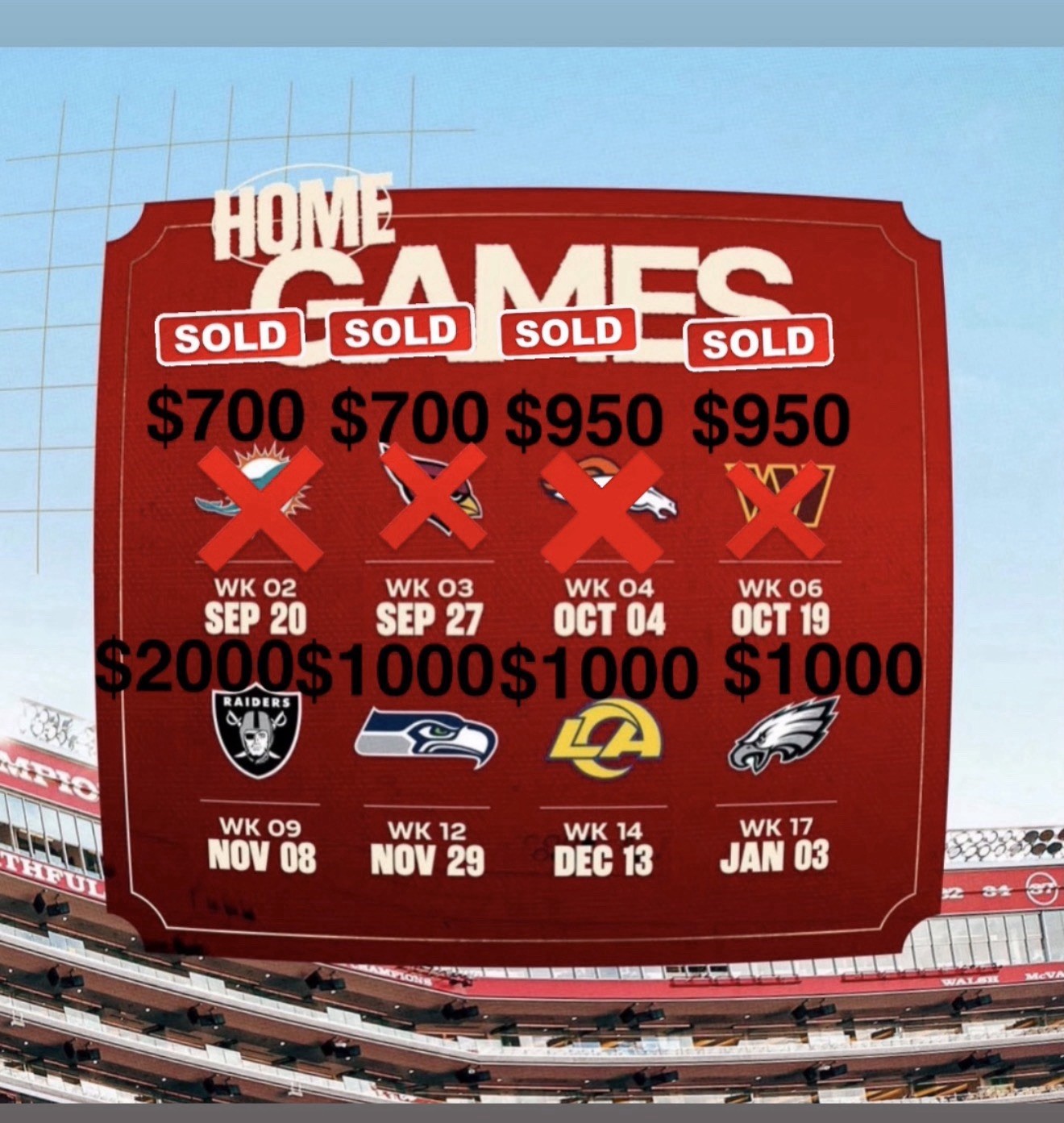 Each date has its own price. Club Level section 135 row 24 seats 7, 8, 9, 10. Each date has its own price. Club Level section 135 row 24 seats 7, 8, 9, 10.