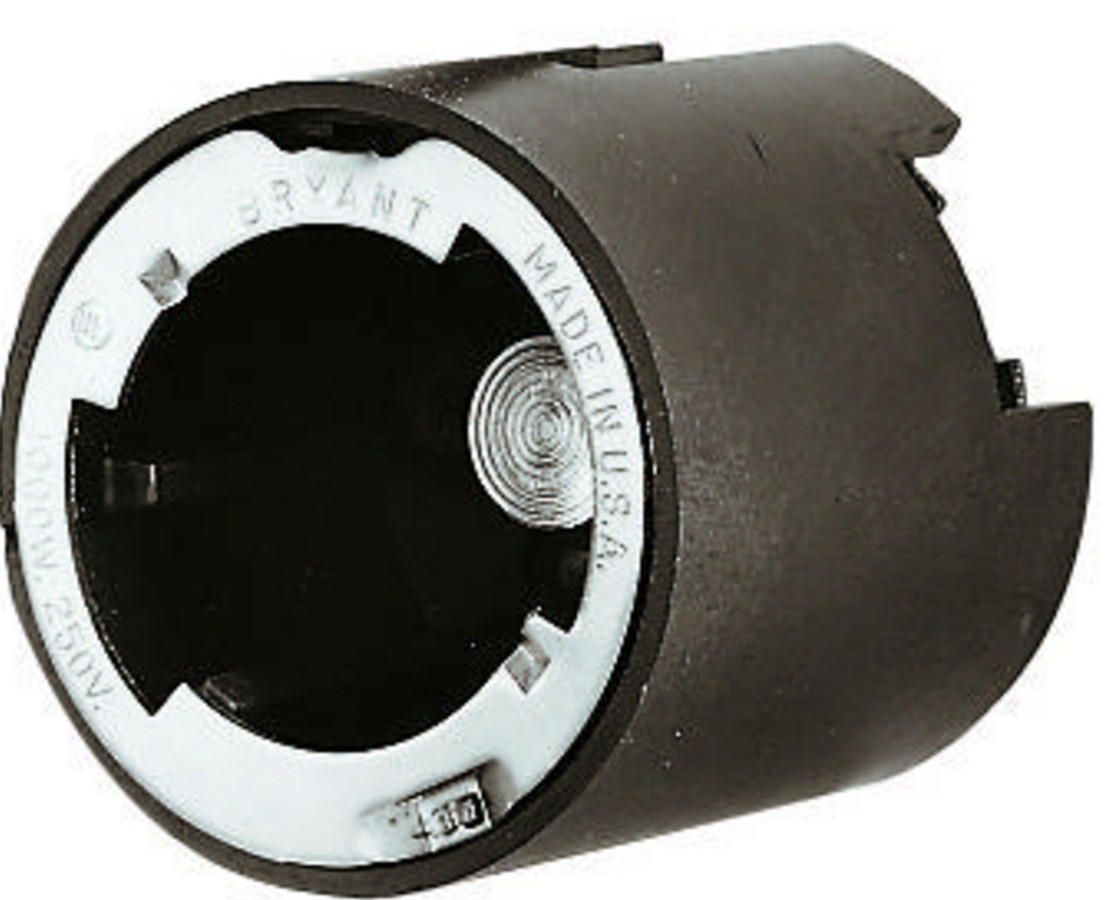 Hubbell HBL3743R 250V  Bryant 3743R 1000W Med Base Lamp holder