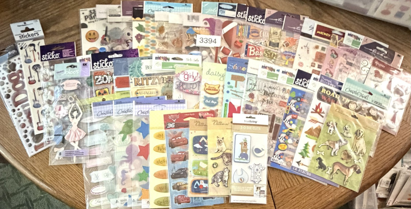 Large Scrapbooking Sticker Lot - 50 pkgs - Card Making School Craft Large Scrapbooking Sticker Lot - 50 pkgs - Card Making School Craft