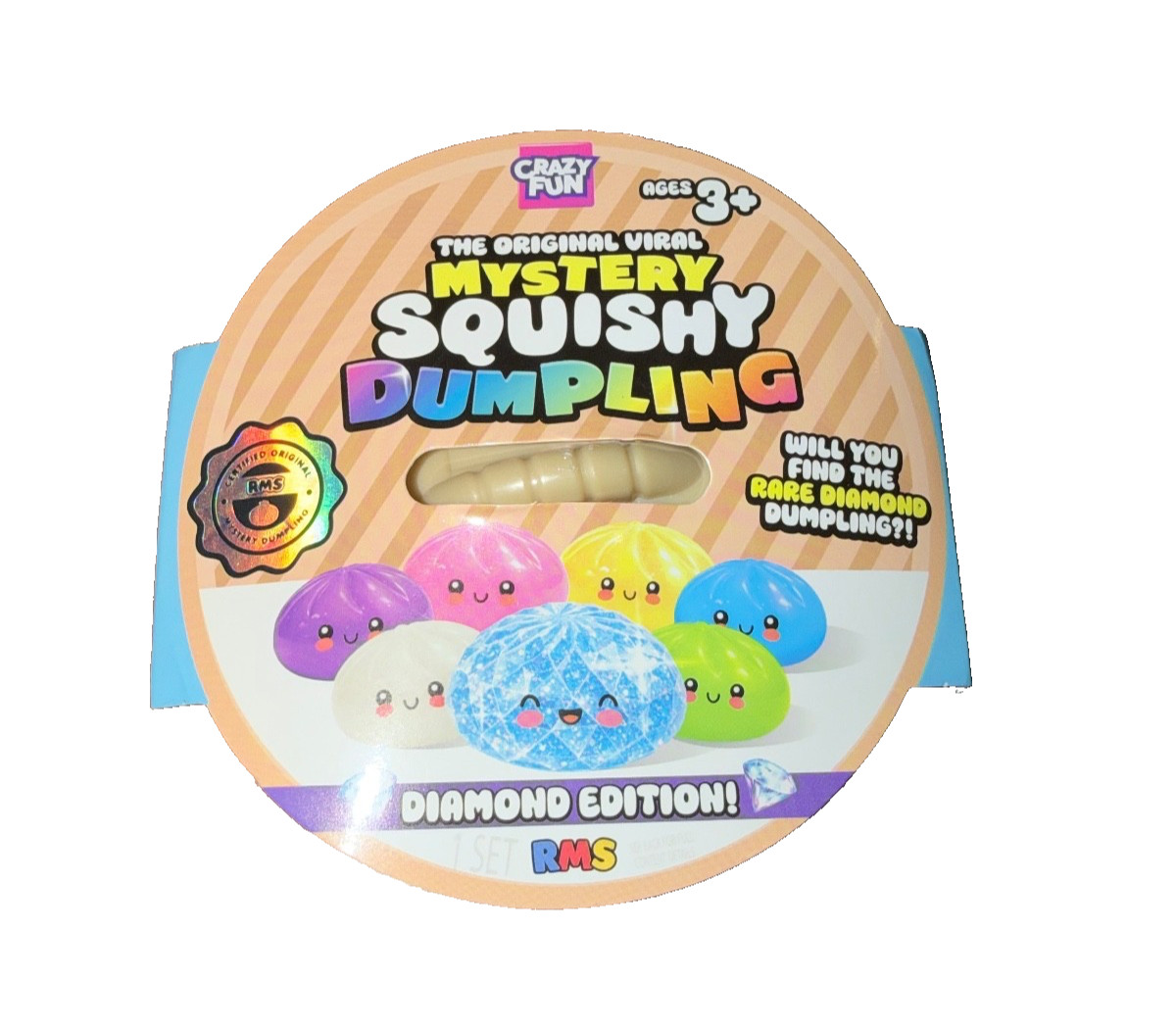 RMS Crazy Fun Mystery Squishy Dumpling - Diamond Edition Viral New Authentic RMS Crazy Fun Mystery Squishy Dumpling - Diamond Edition Viral New Authentic