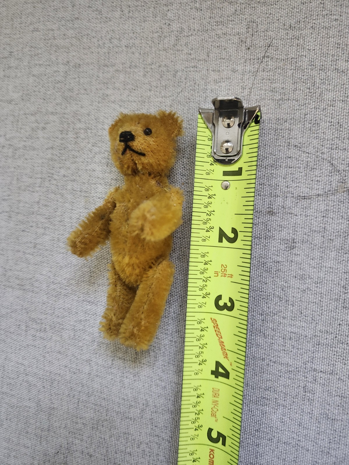 RARE Antique Miniature Mohair 3.5\ RARE Antique Miniature Mohair 3.5\
