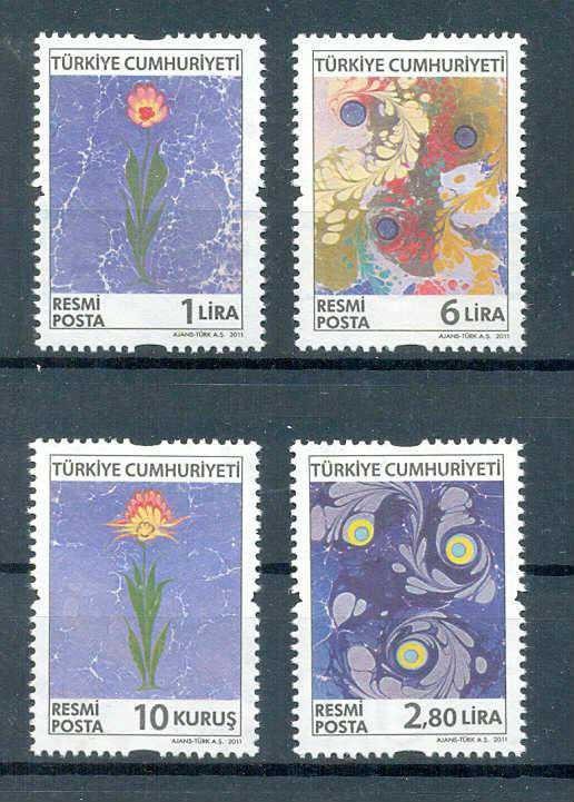 TURKEY / 2011, Official Stamps Ebru 1, MNH