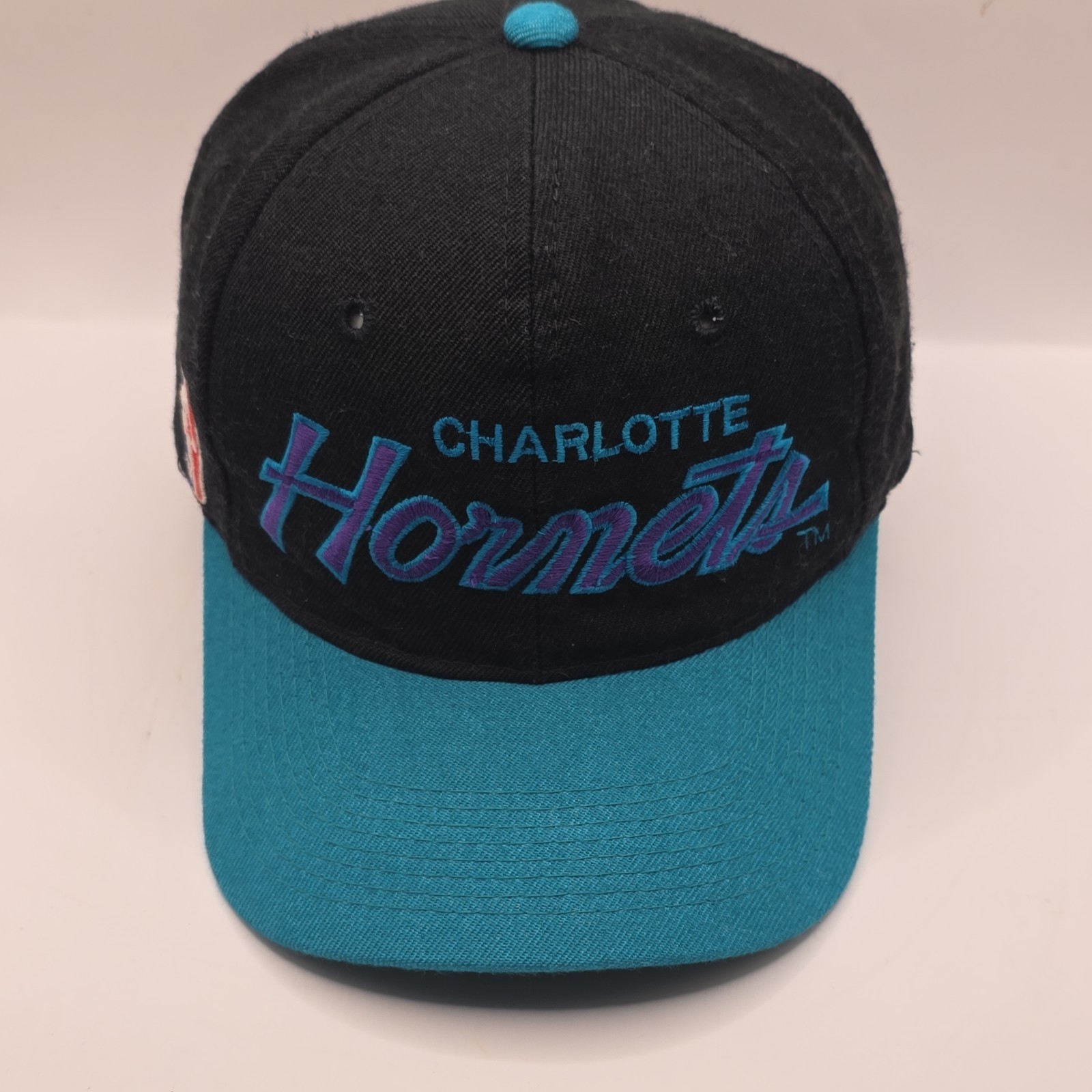 Charlotte Hornets Hat Script Black Dome Sports Specialties Snapback Vintage NBA Charlotte Hornets Hat Script Black Dome Sports Specialties Snapback Vintage NBA