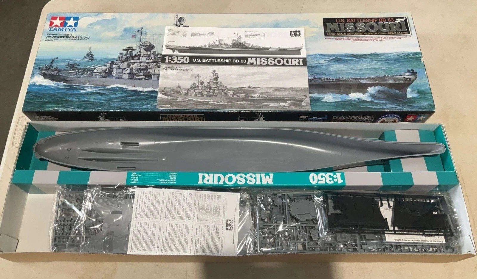 Tamiya 1/350 USS Missouri BB‑63 Model Kit Tamiya 1/350 USS Missouri BB‑63 Model Kit