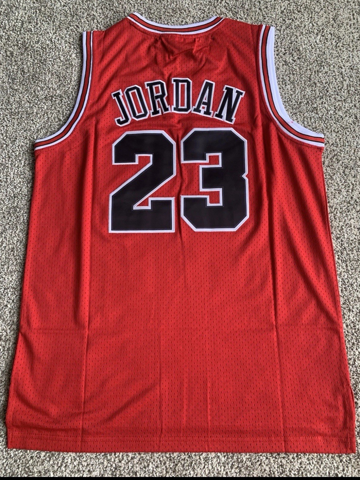 NWT Mitchell & Ness Hardwood Classics Michael Jordan Red Bulls Jersey Size XL