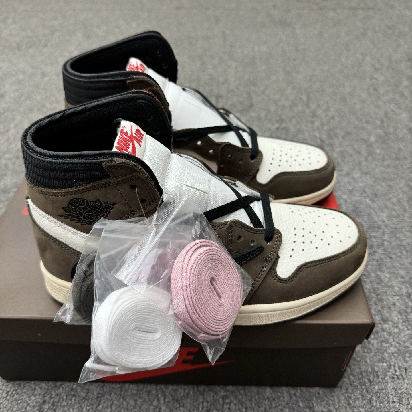 With Box Travis Scott AJ 1 Retro OG High Mocha Men's Size 4-13 CD4487-100
