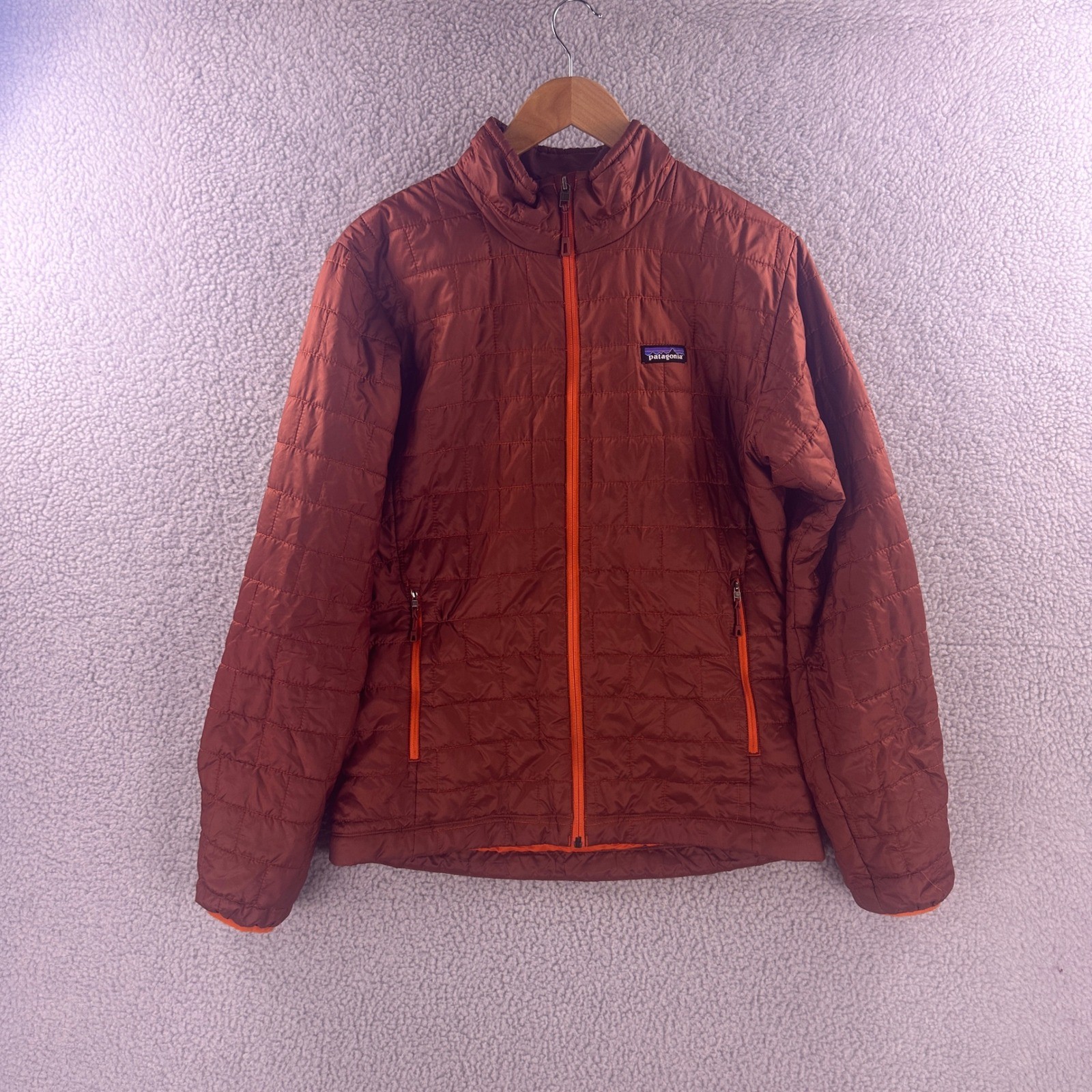 Patagonia Mens Nano Puff Jacket Burnt Orange Rust Quilted Insulated Medium Patagonia Mens Nano Puff Jacket Burnt Orange Rust Quilted Insulated Medium