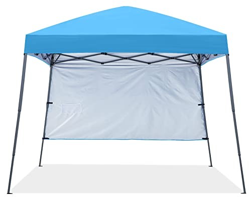 SKY BLUE - ABCCANOPY STABLE POP UP BEACH TENT WITH BACKPACK BAG, 8 X 8 FT BASE /