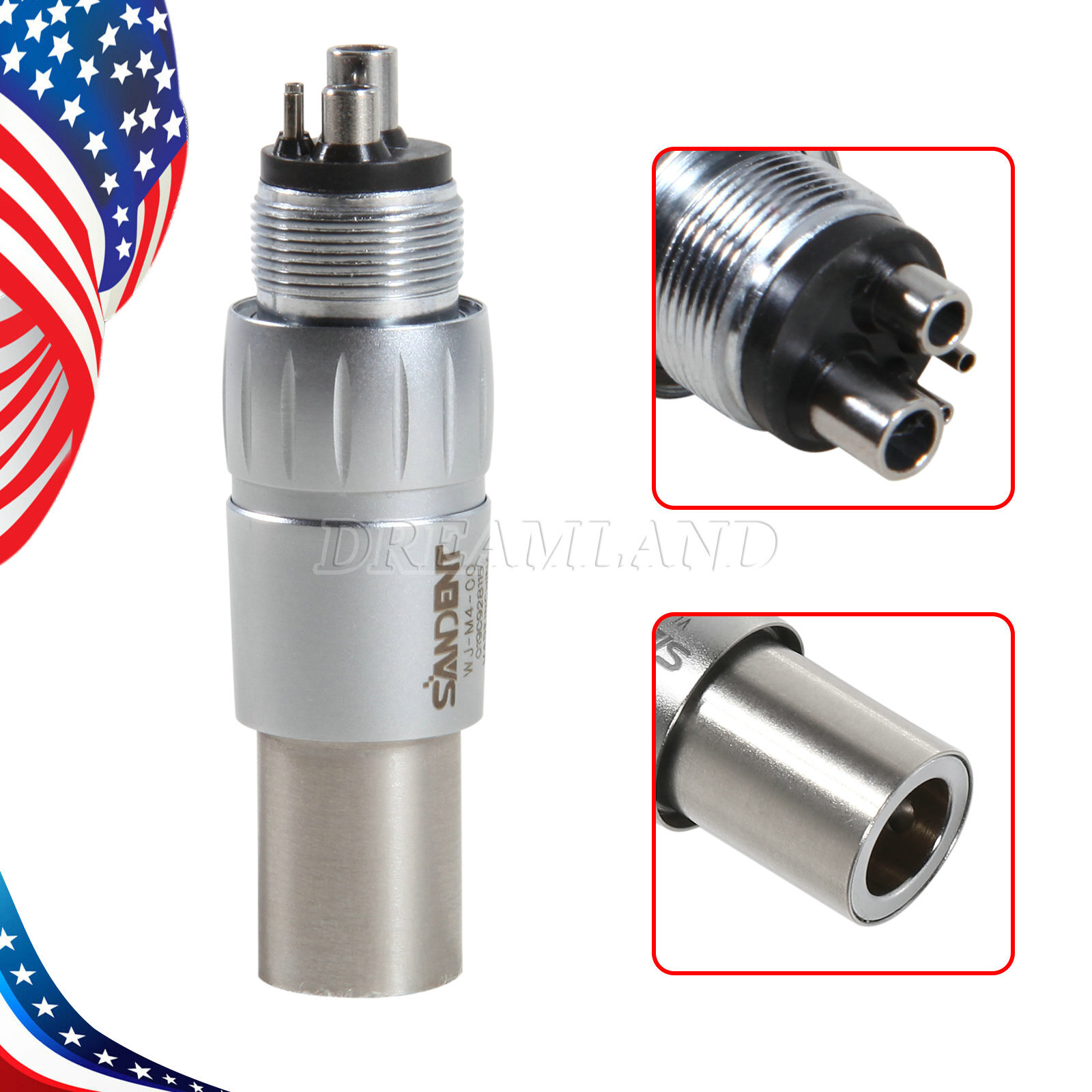 NSK/KaV Style Dental Quick Coupler 4 Hole Coupling USA