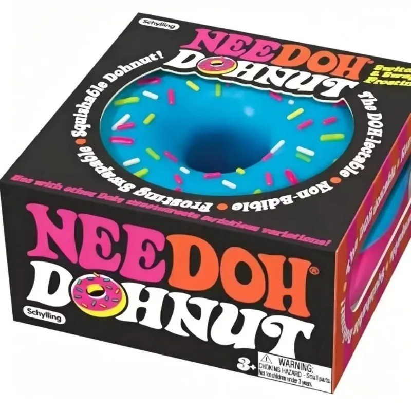 Schylling NeeDoh Dohnuts Donut Squishy Sensory Fidget Stress Relief Squeeze Toy