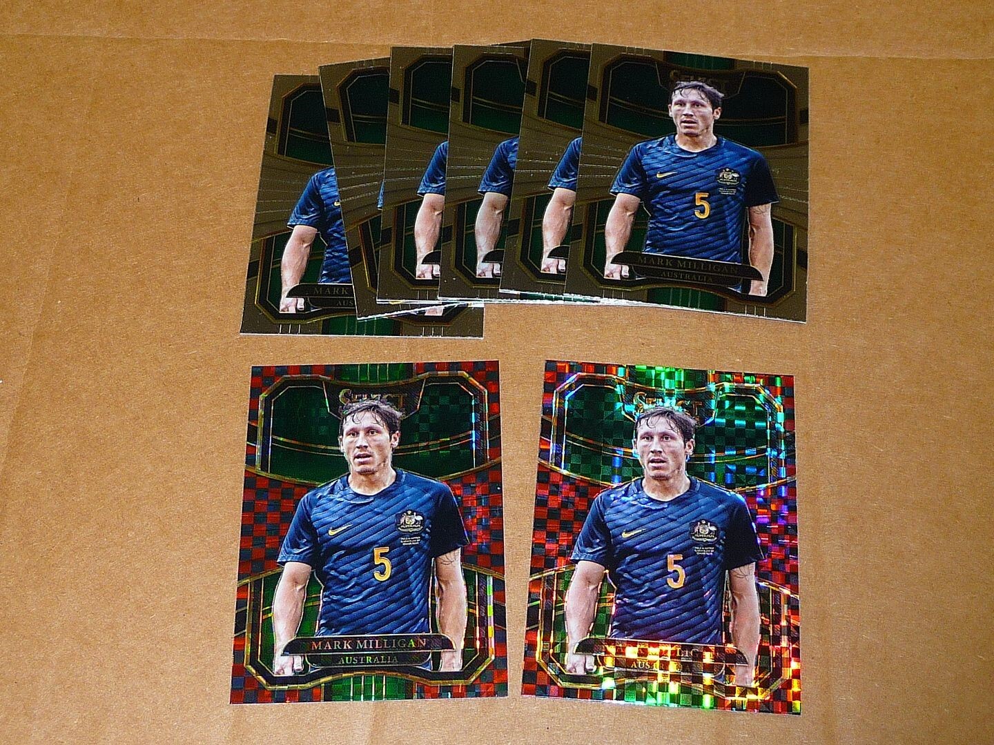 MARK MULLIGAN SOCCER LOT OF 8 PANINI SELECT W/BLACK RED CHECKER W2494