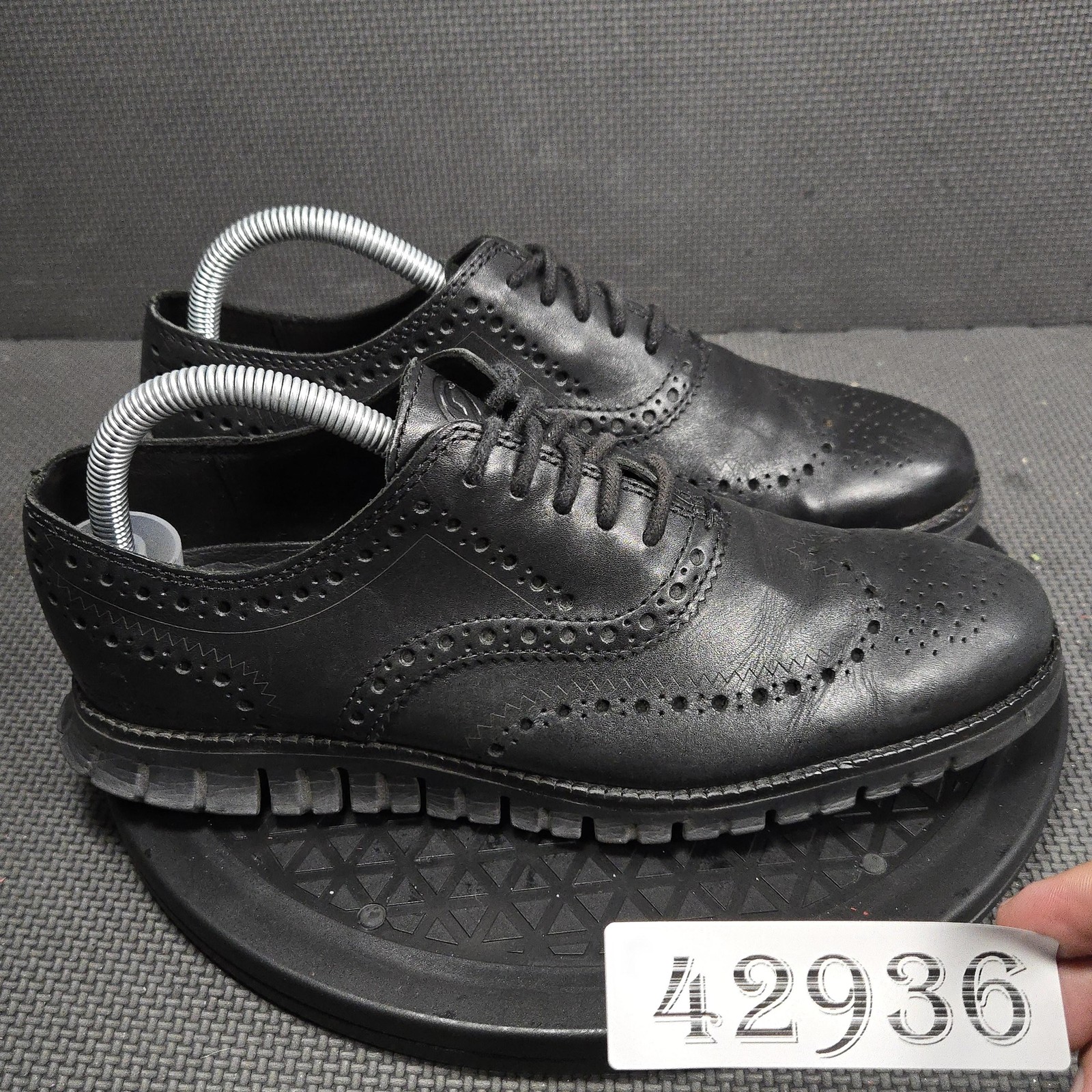 Cole Haan Zerogrand Shoes Mens Size 7.5M Black Wingtip Oxford Dress C20719