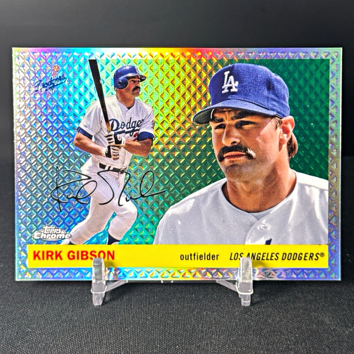 Topps Chrome Platinum 2025 Kirk Gibson Los Angeles Dodgers Diamond Etch /55