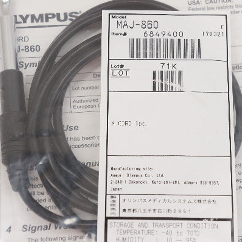 1PC Olympus MAJ-860 Adapter Cable Oringial Brand New 1PC Olympus MAJ-860 Adapter Cable Oringial Brand New
