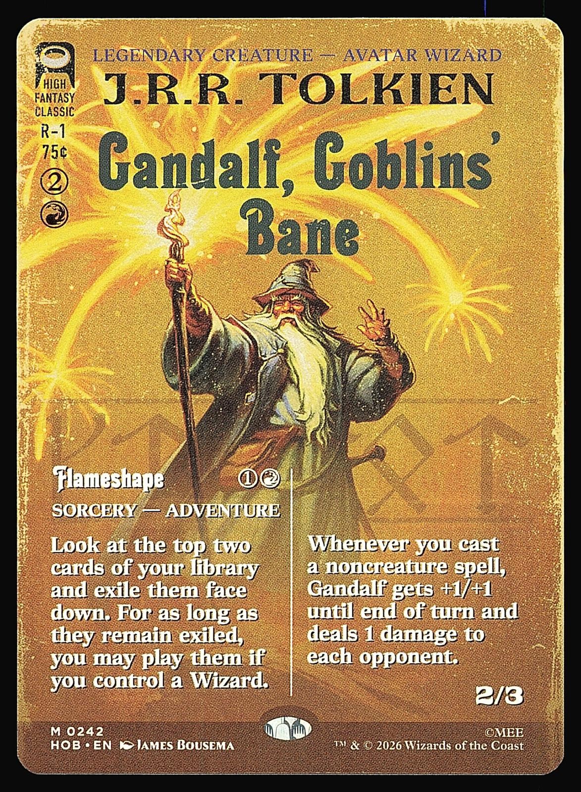 The Hobbit #242 Gandalf, Goblins\' Bane (Borderless)