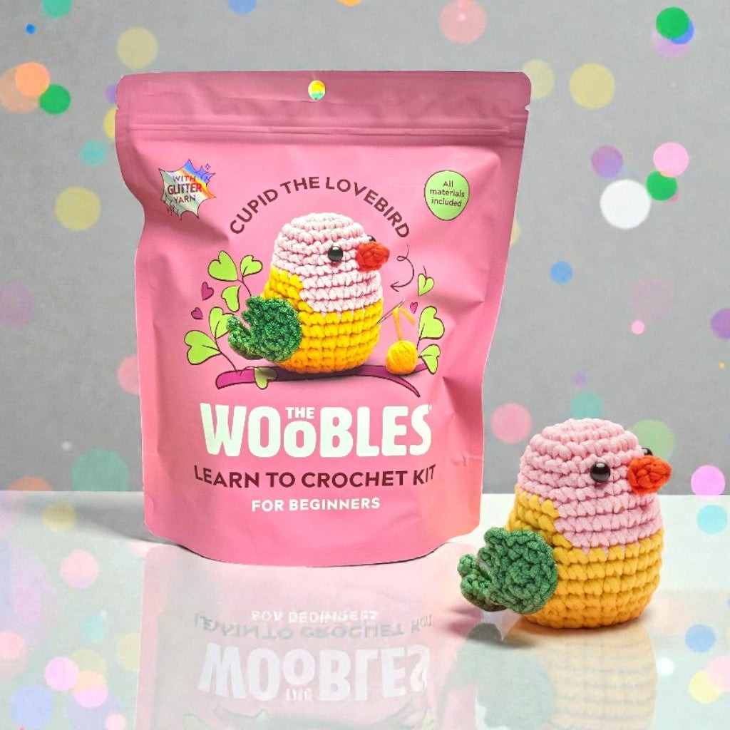 The Woobles Beginner Crochet Kit | Cupid the Lovebird The Woobles Beginner Crochet Kit | Cupid the Lovebird