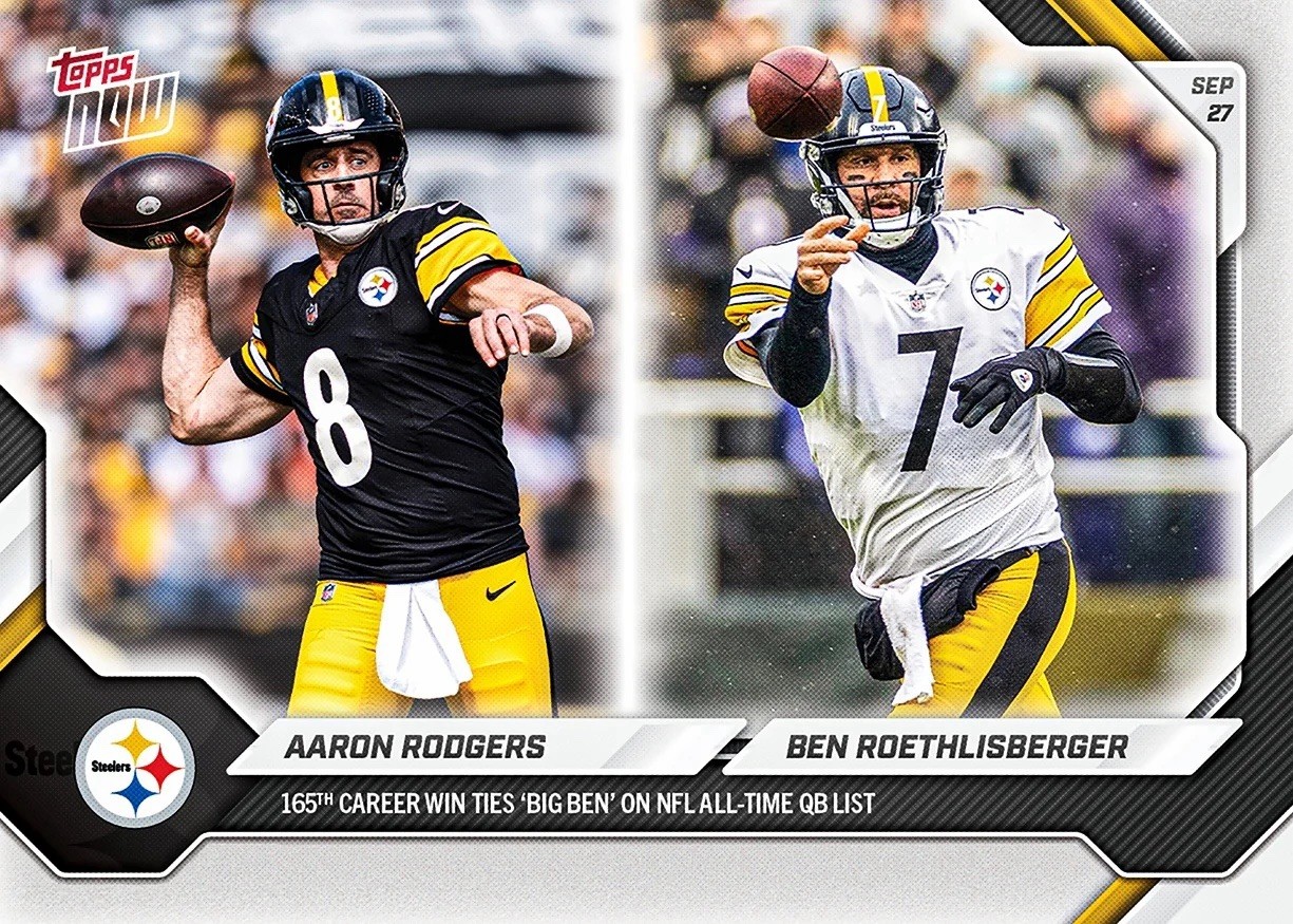*PRE SALE* Aaron Rodgers / Ben Roethlisberger - 2026-27 NFL Topps NOW® - Card 32