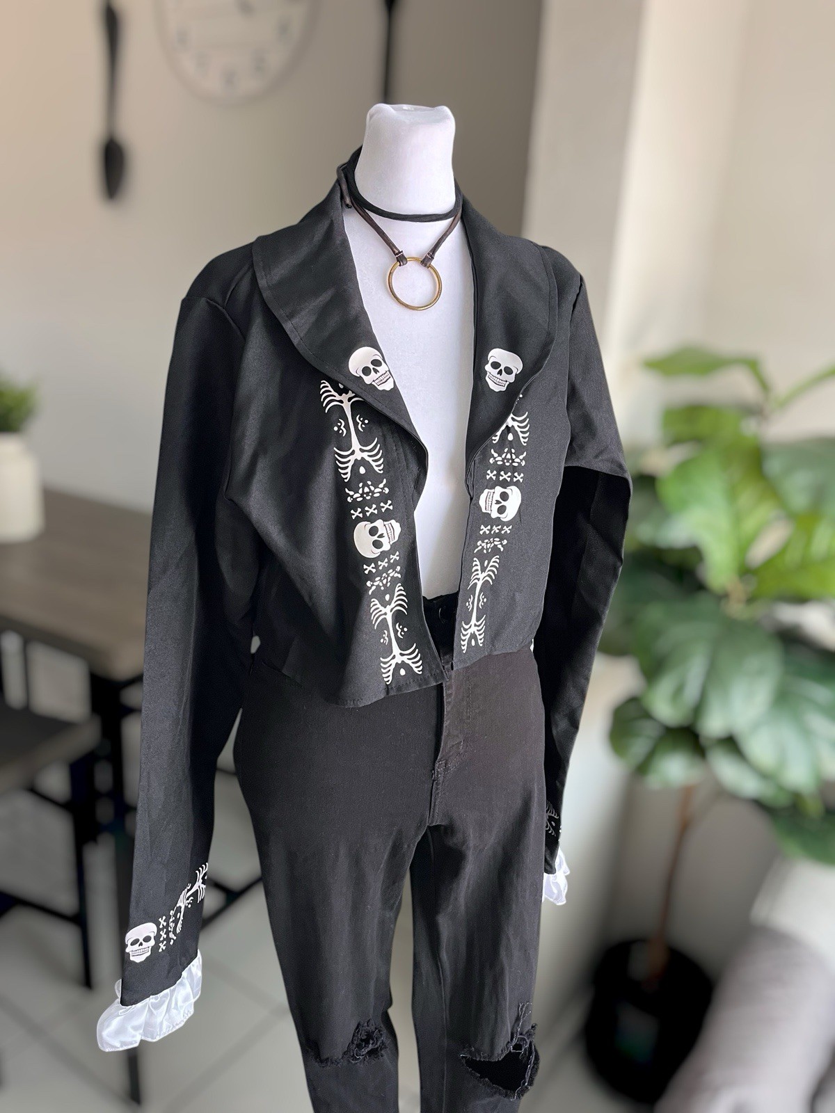 Women’s Karnival Costumes Skeleton Jacket Size L Women’s Karnival Costumes Skeleton Jacket Size L