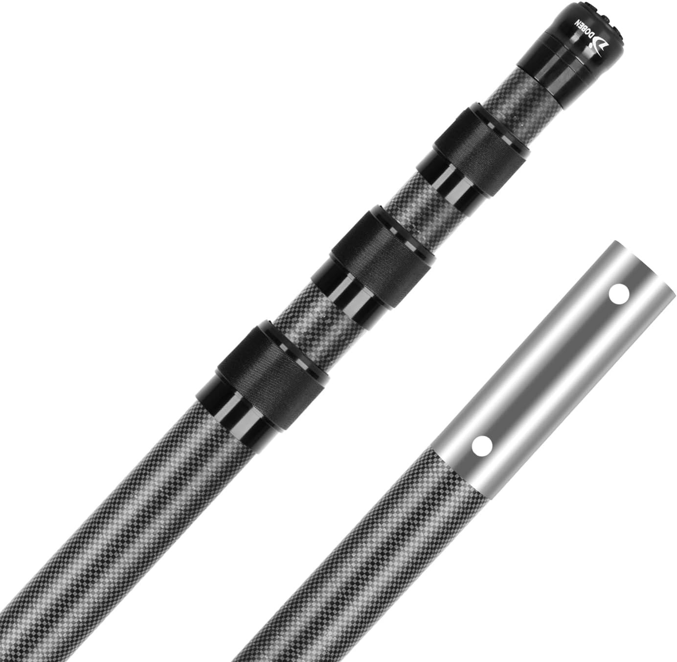 DOBEN Carbon Fiber Pool Pole, Professional Ultralight Poles 15 FT, Matte 