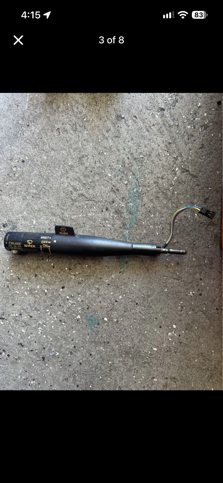 1992 Corvette Turn Signal Stalk 1991-1996
