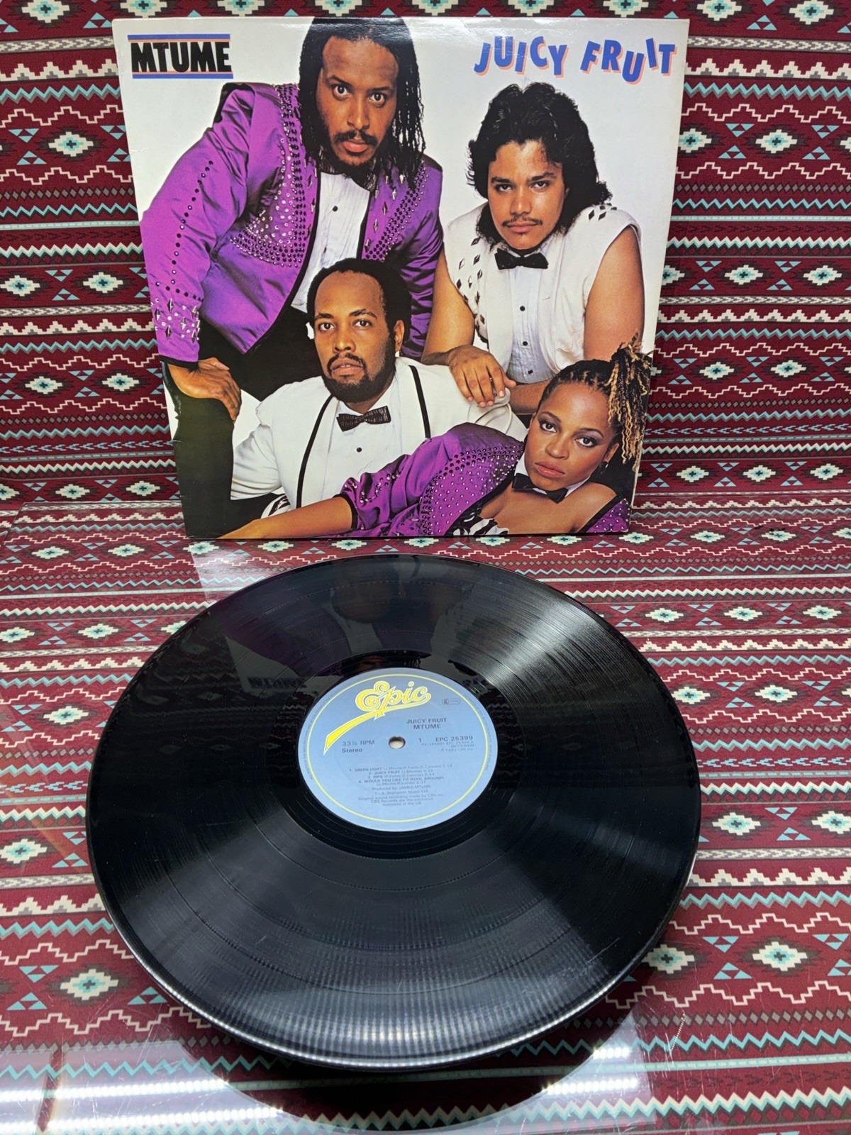 MTUME - JUICY FRUIT LP 1983 1ST UK PRESS MADE IN ENGLAND VG+/EX NOTORIOUS BIG