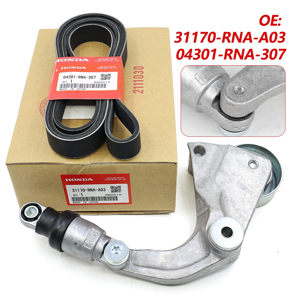 OEM Belt Tensioner Kit For Honda Civic 2006-11 1.8L 04301-RNA-307 31170-RNA-A02