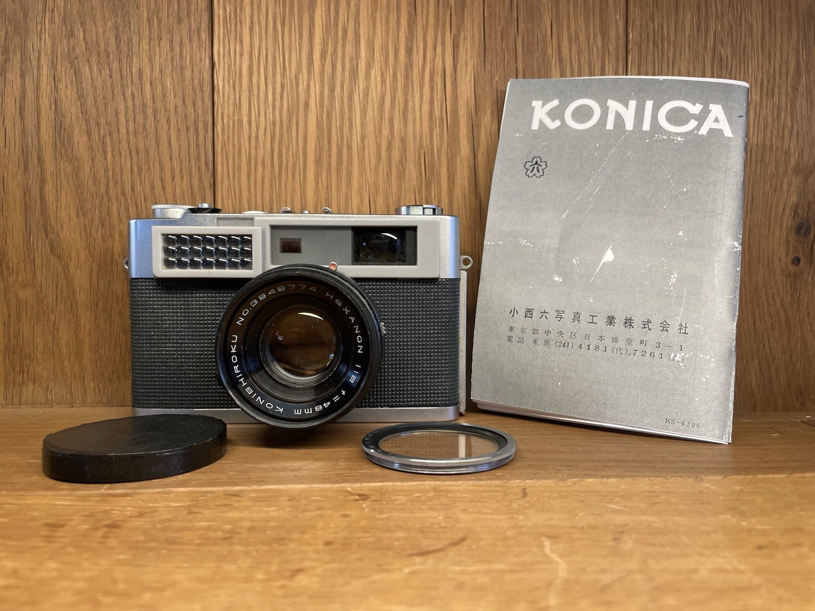 *CLA'd : Almost Mint* Konica SII Rangefinder Film Camera Hexanon 48mm F/2 Lens
