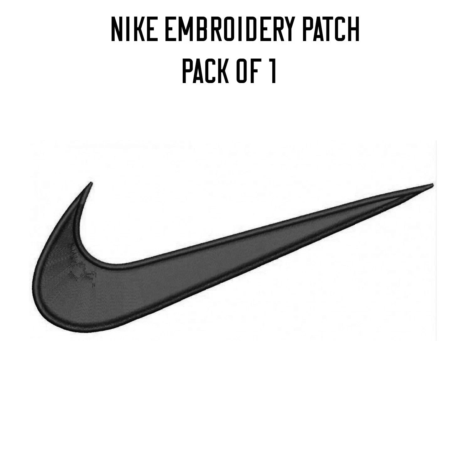 Green Swoosh Logo Embroidered Patch Iron On Sew On Sportswear Clothing Badge