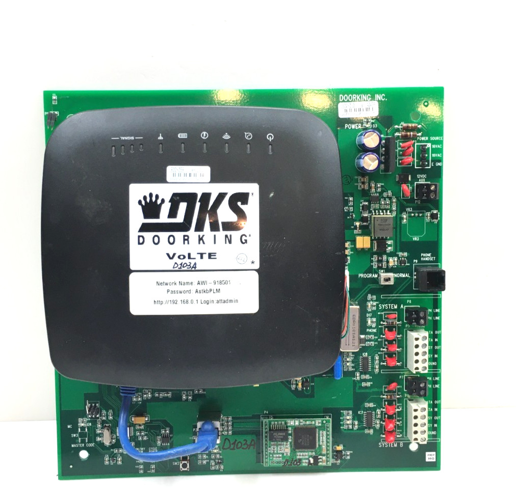 DKS Doorking 1800-010 Cellular Voice and Data 4G Board 1800-058 used #D103A