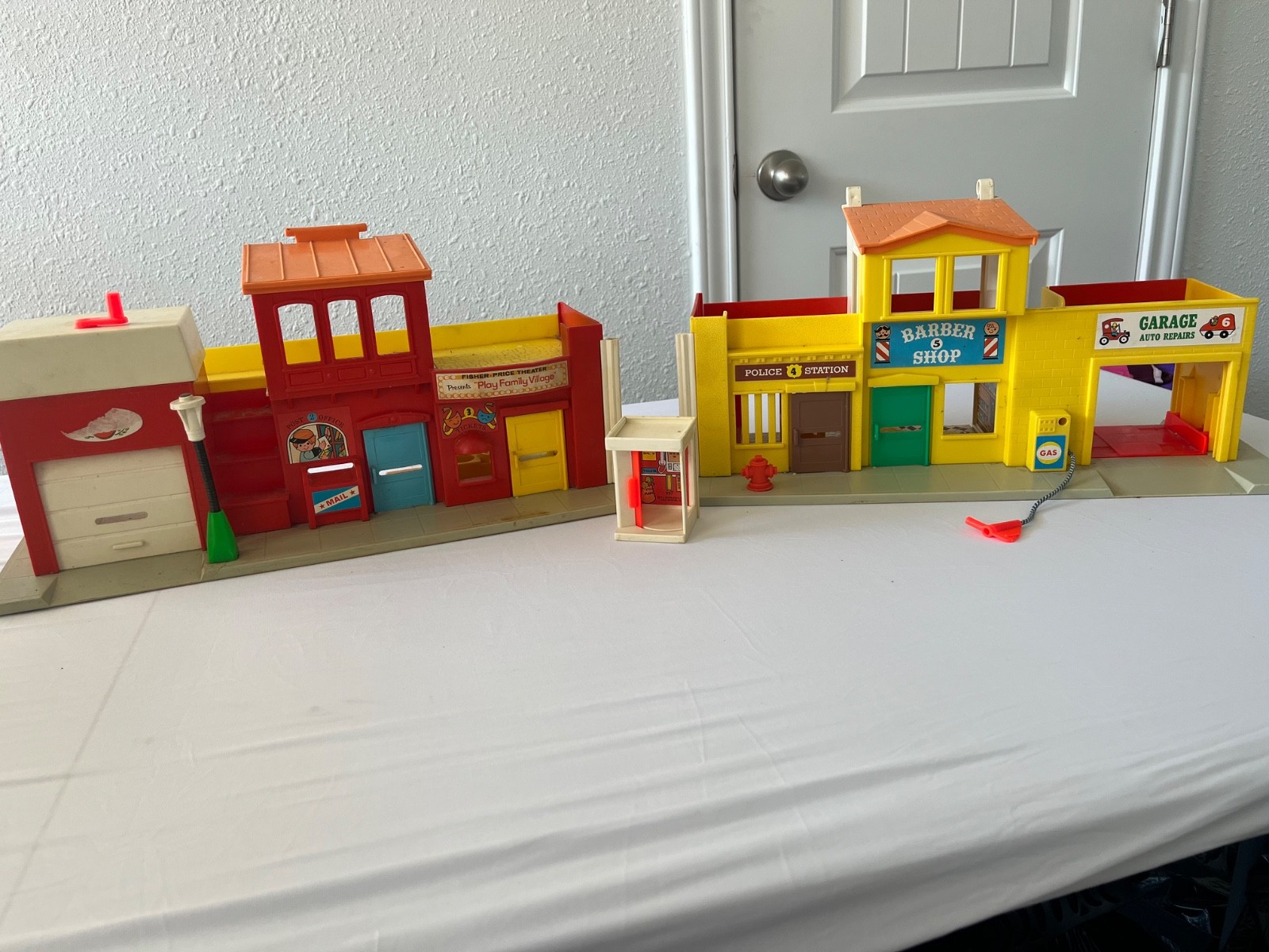 Vintage Fisherprice Barbershop/Play Family Village Vintage Fisherprice Barbershop/Play Family Village
