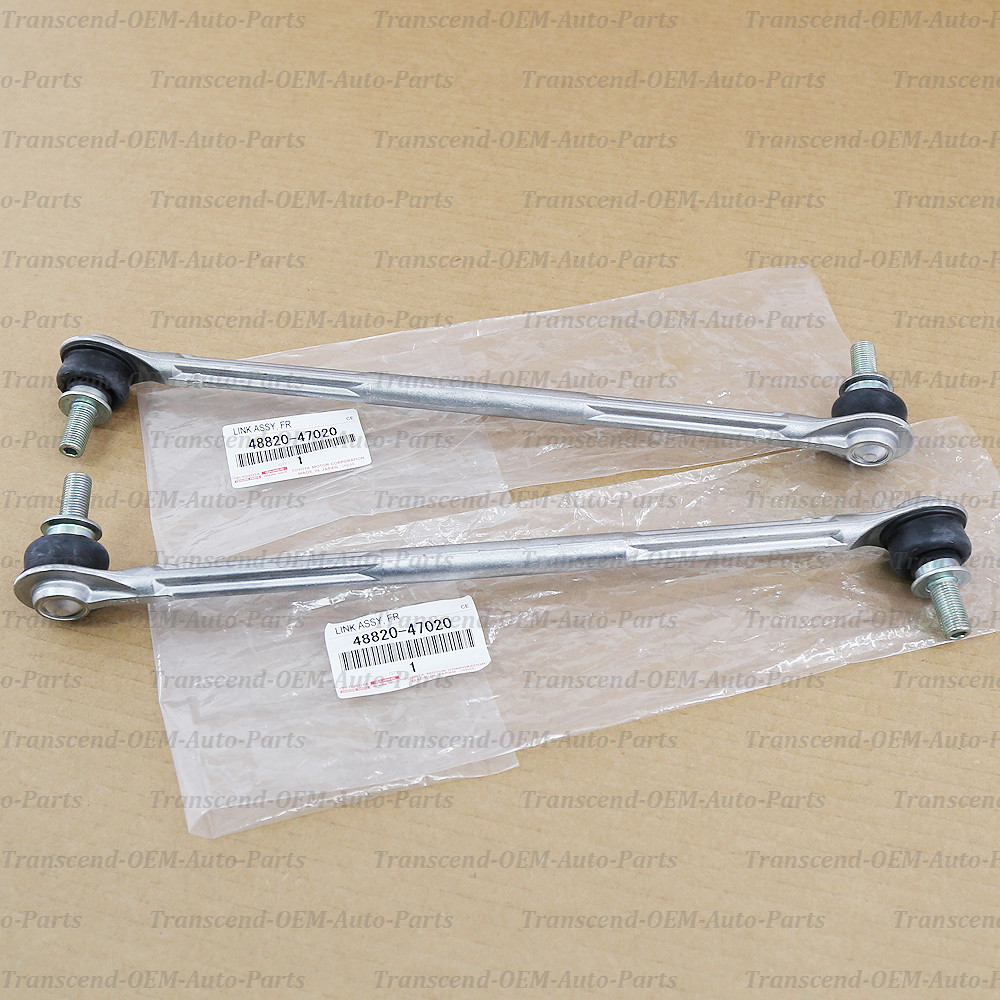 48820-47020 GENUINE OEM FRONT STABILIZER SWAY BAR LINK LH+RH SET - PRIUS CT200h