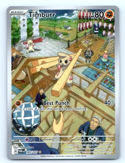 TCG ~ Timburr 183/167 ~ English Near Mint