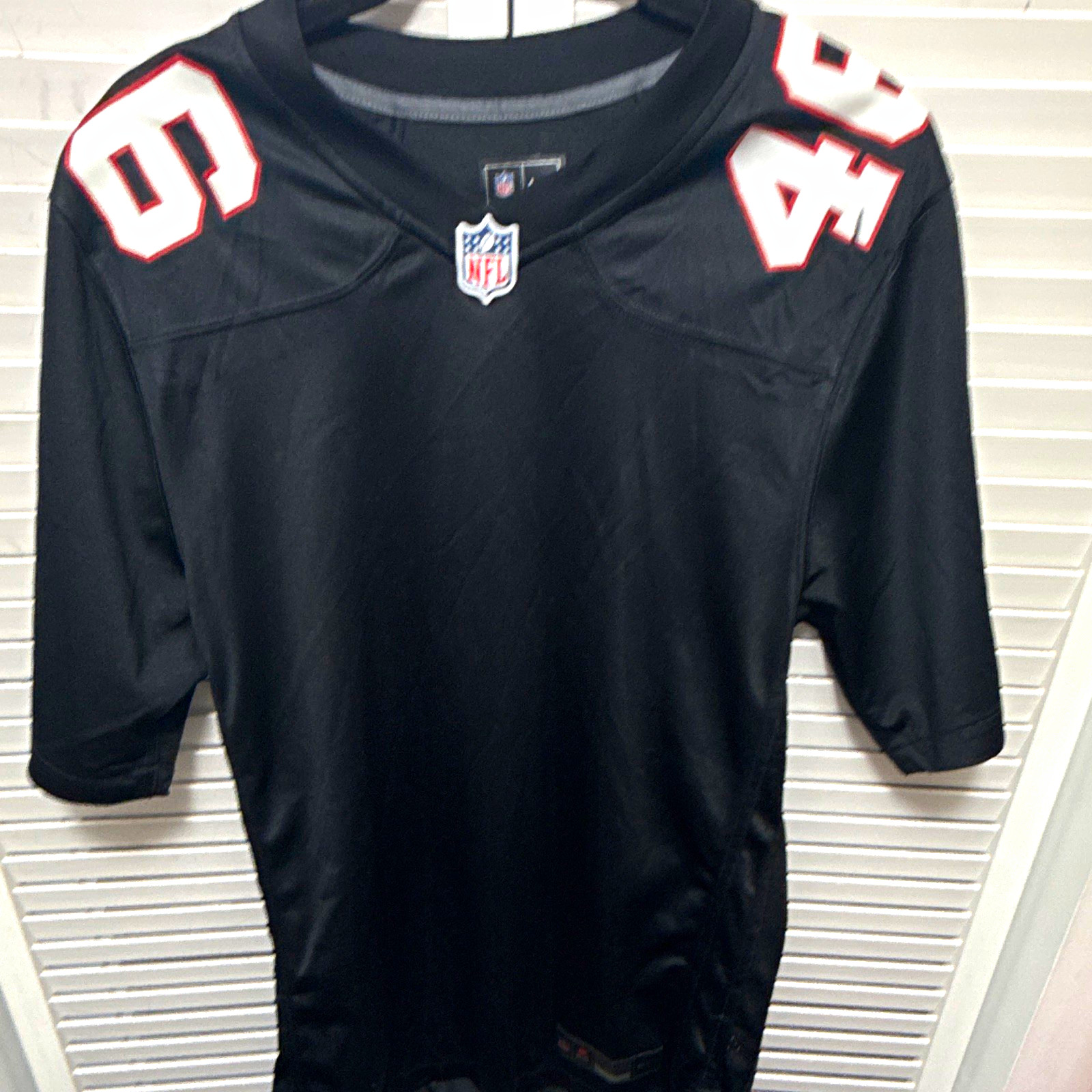 Nike Atlanta Falcons NFL Football Black/White/Red Jersey #46 Size S Nike Atlanta Falcons NFL Football Black/White/Red Jersey #46 Size S