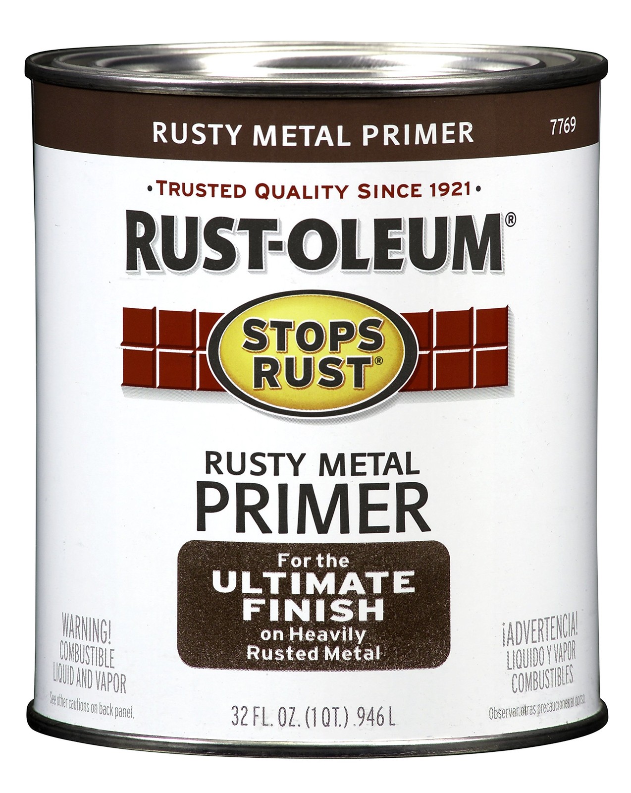 Rust-Oleum 7769502 Protective Enamel Paint Stops Rust, 32-Ounce, Flat Rusty