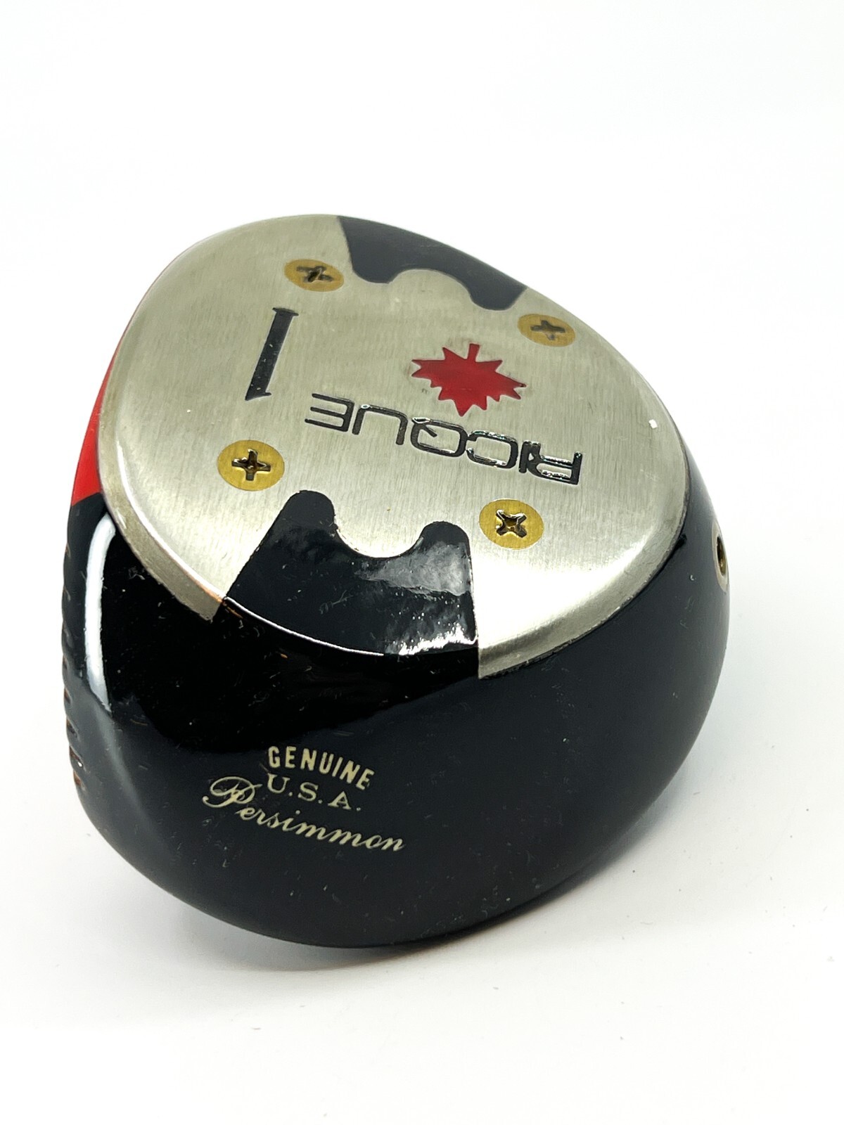 Louisville Golf Ricque Classic 50\'s 1 Wood Oil Hardened USA Persimmon head