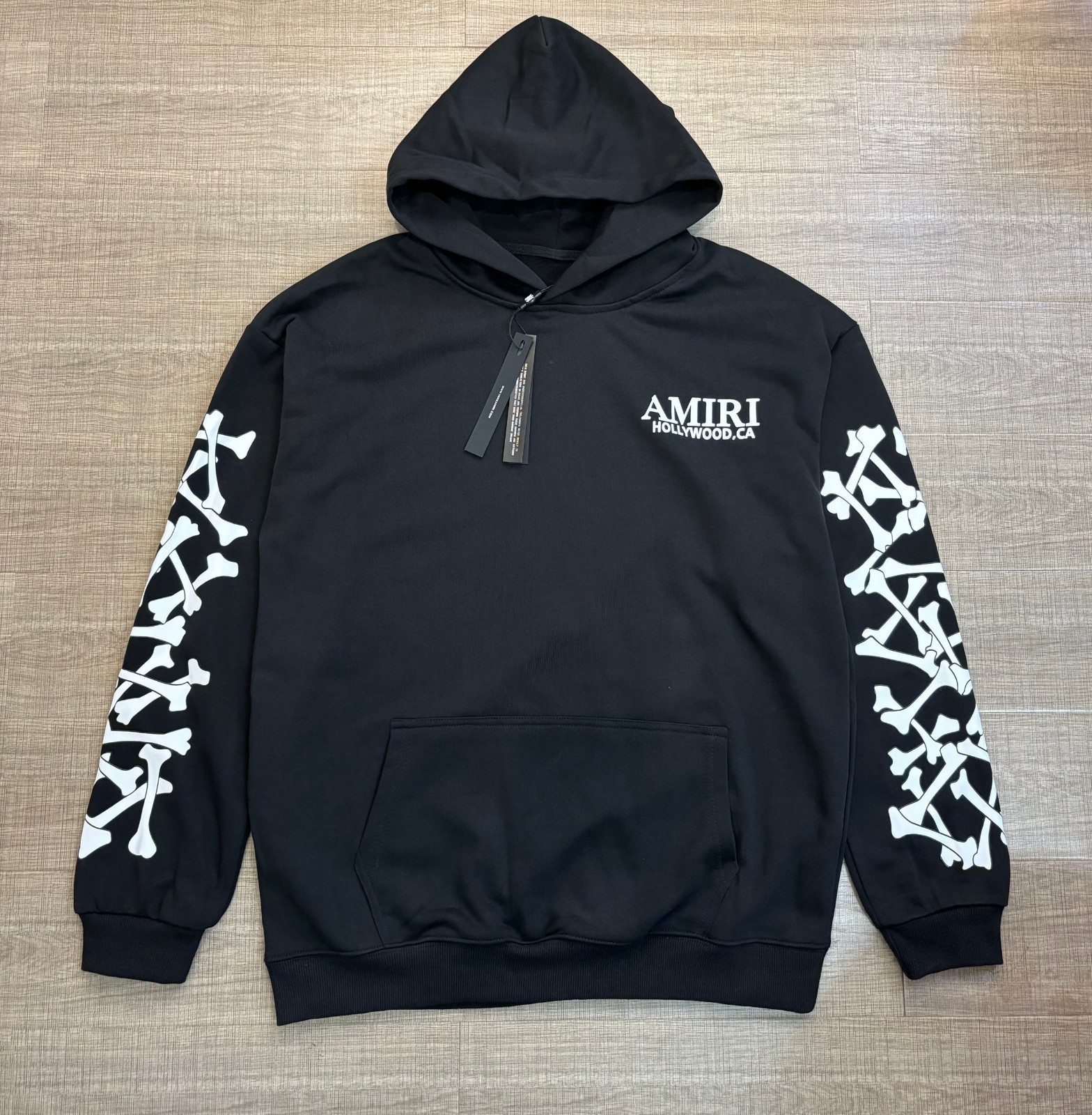 Fashion Amiri Bandana Print Pullover Hoodie Y2K Distressed Streetwear Oversized
