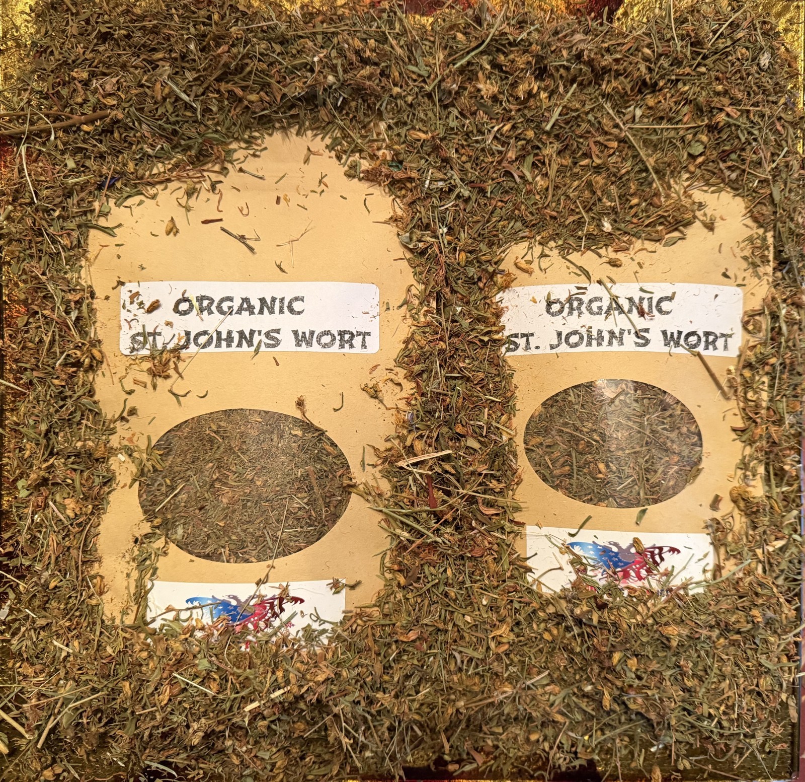 Organic European St John's Wort – Cut & Sifted – Wild Crafted EcoProd 