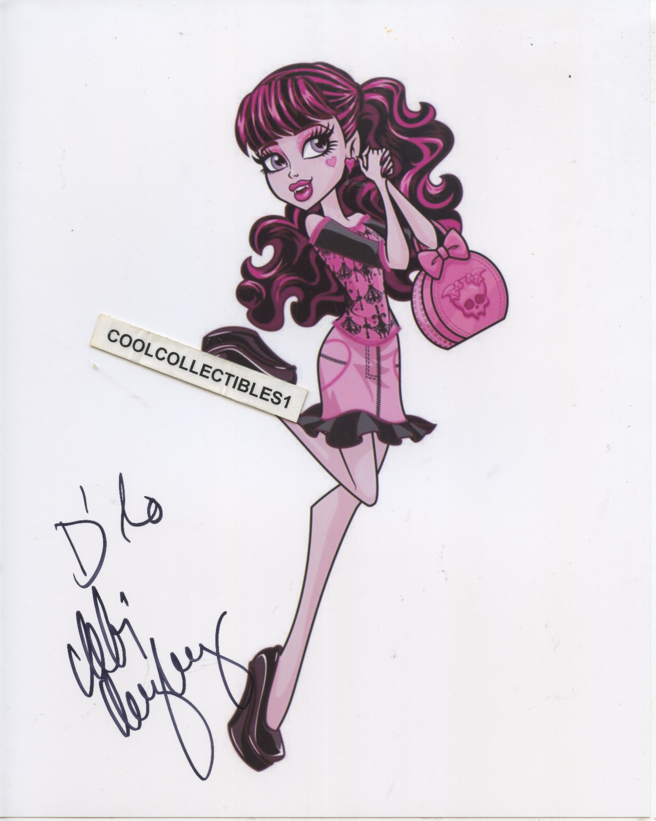 DEBI DERRYBERRY of DRACULAURA IN PERSON SIGNED 8X10 COLOR PHOTO COA EXACT PROOF