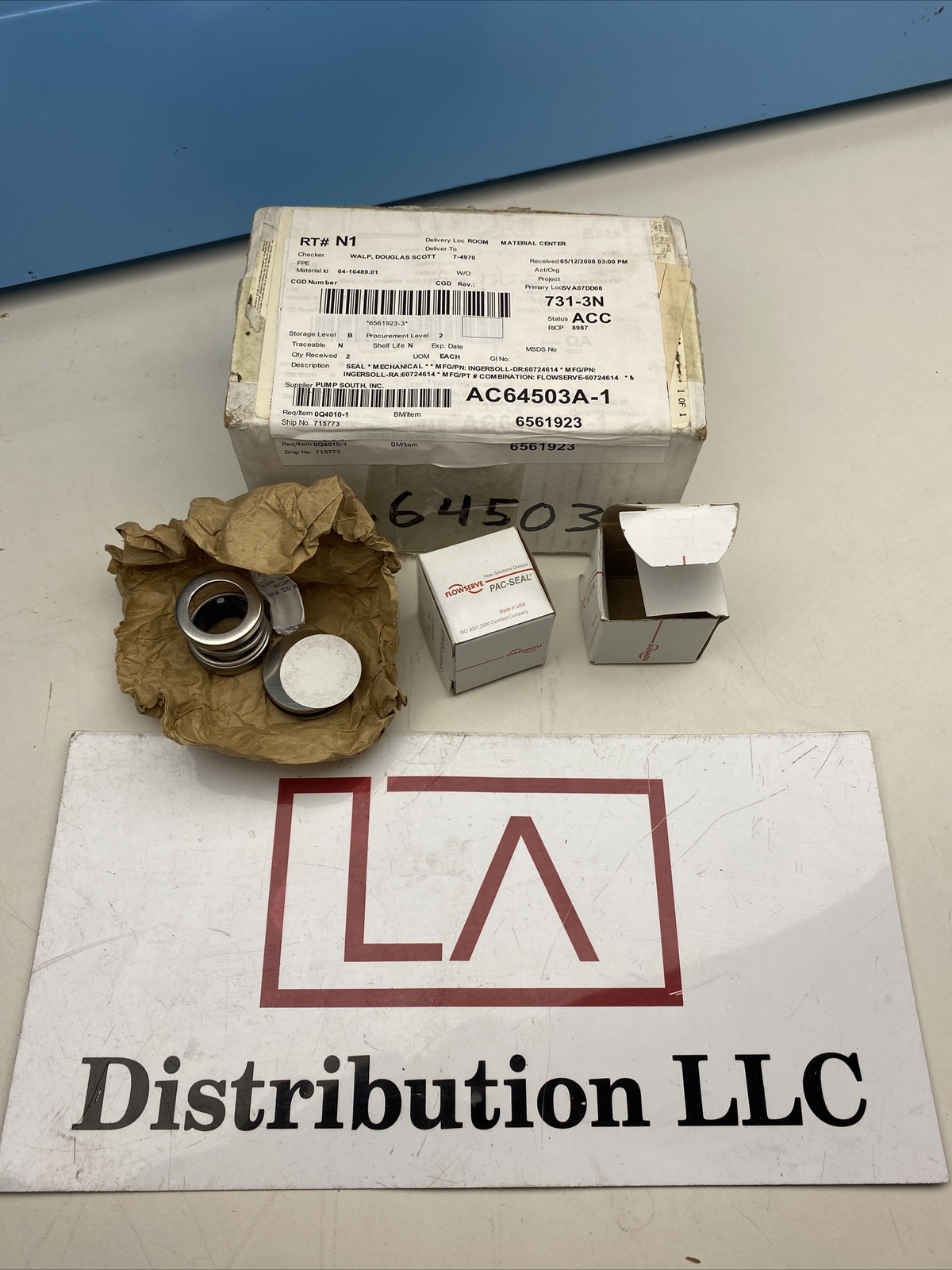 FLOWSERVE INGERSOLL RAND SHAFT SEAL LOT OF 2 NEW 