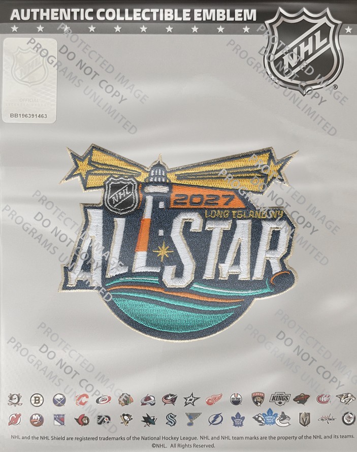 2026 2027 NHL ALL STAR PLAYER JERSEY PATCH HOST UBS NEW YORK ISLANDERS FEB. 6-7