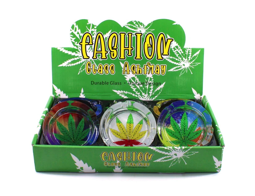 🌿DURABLE GLASS ASSORTED ASHTRAYS 🔥🧡