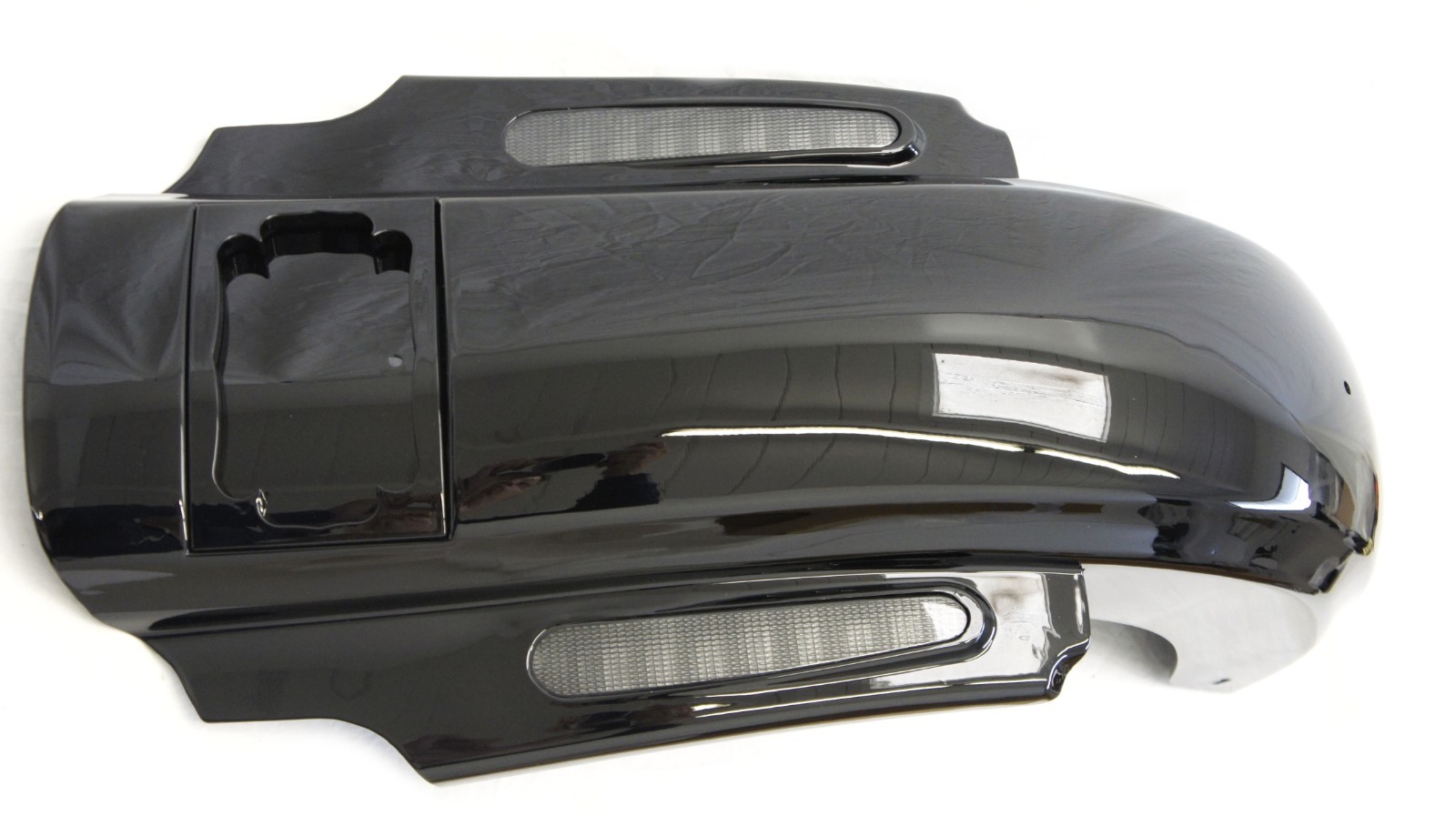 CVO Dual Cut Out Stretched Extended Rear Fender w LED for 09-20 Harley Touring